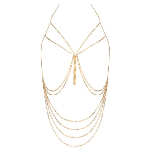 Muse Tassel BDSM Chain Harness O/S - Cuffs And Restraints