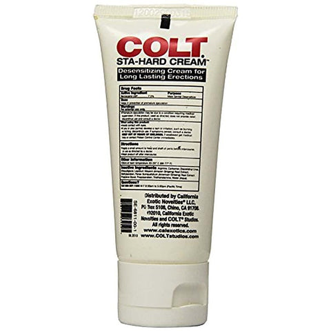 Colt Sta-Hard Male Erection Enhancer Cream - Delay and Excite Sprays