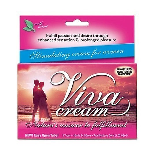 Viva Cream 10ml 3 Pack - Delay and Excite Sprays
