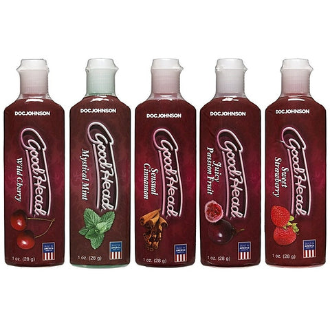 Good Head Oral Delight Adult Lubricant 5 Pack By Doc Johnson - Delay and Excite Sprays