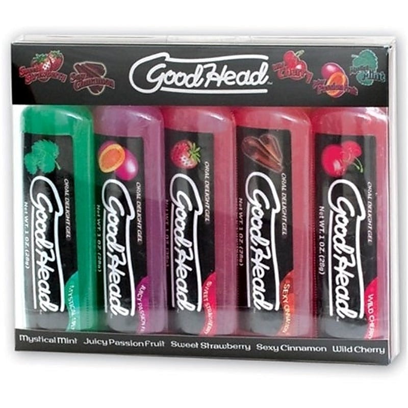 Good Head Oral Delight Adult Lubricant 5 Pack By Doc Johnson - Delay and Excite Sprays