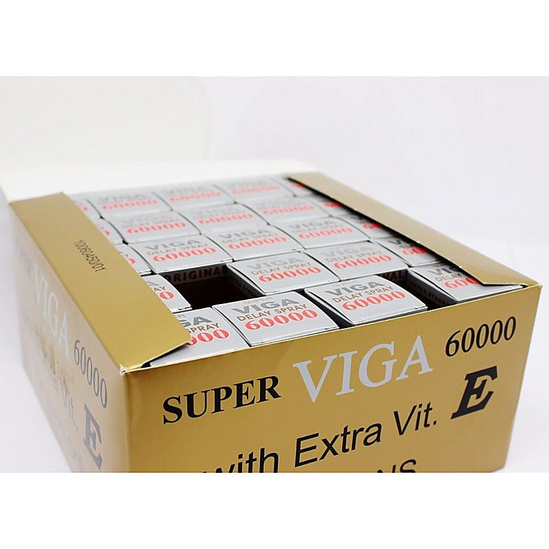 Super Viga 60000 Male Delay Spray CARTON - Delay and Excite Sprays