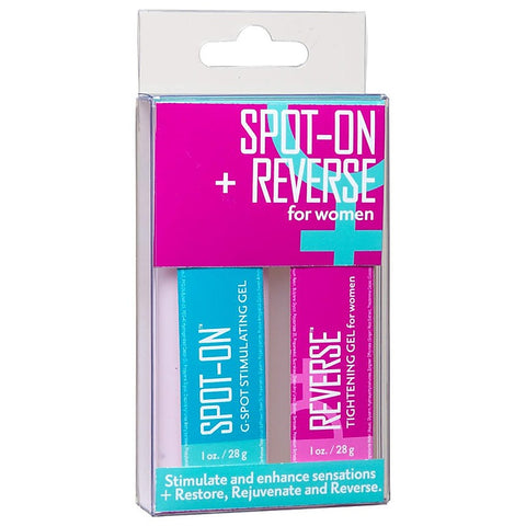 Spot-On Reverse For Women 2 Pack By Doc Johnson - Delay and Excite Sprays