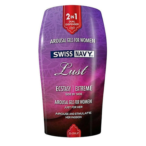Swiss Navy Lust 2-In-1 Arousal Gels for Women 50ml - Delay and Excite Sprays
