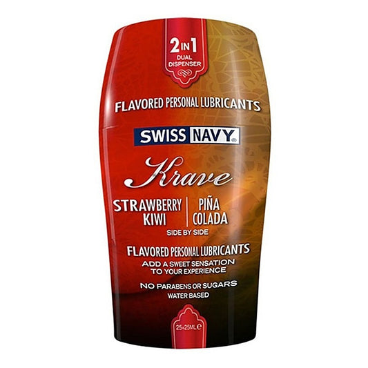 Swiss Navy Krave 2-In-1 Flavored Personal Lubricants 50ml - Delay and Excite Sprays