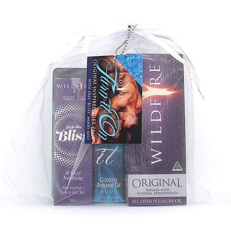 Turn It On Black Gift Pack By Wildfire International - Delay and Excite Sprays