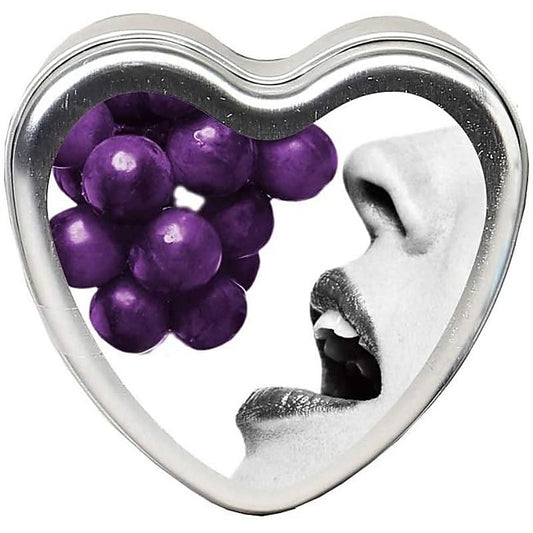 Earthly Body Edible Heart Massage Candle 4 oz