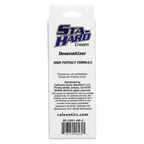 California Exotics Sta-Hard Sex Delay Cream 44ml - Delay and Excite Sprays