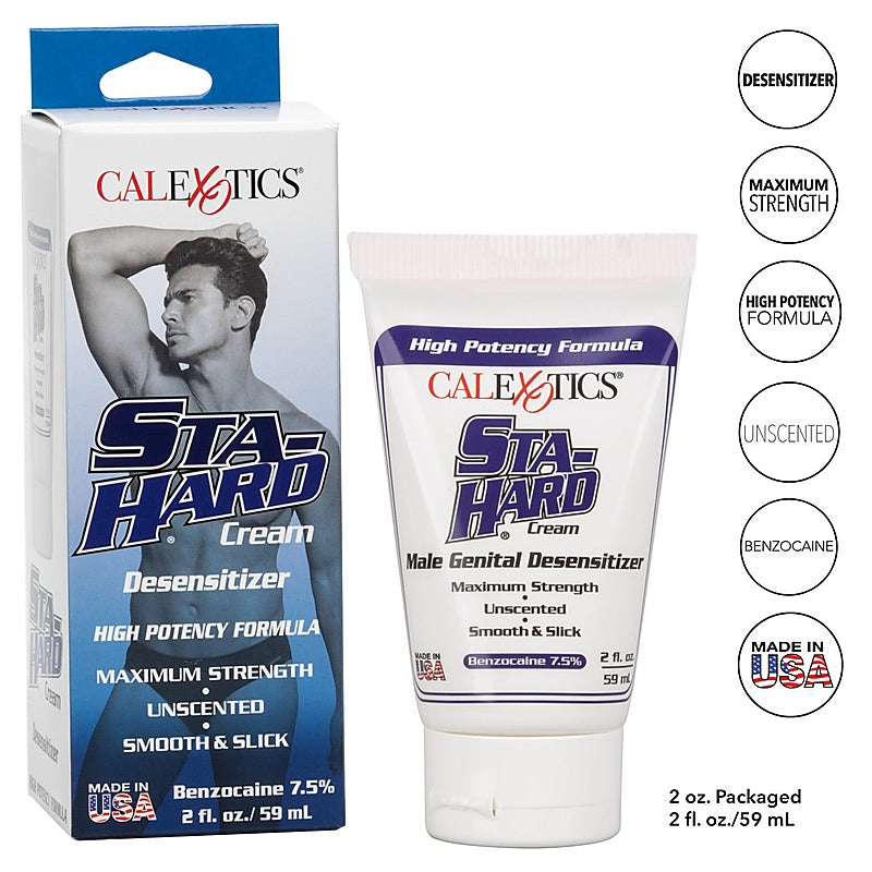California Exotics Sta-Hard Sex Delay Cream 44ml - Delay and Excite Sprays