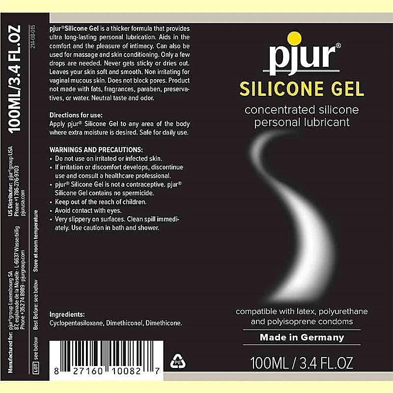 Gel Silicone Personal Lubricant by Pjur - Silicone Based Lubes