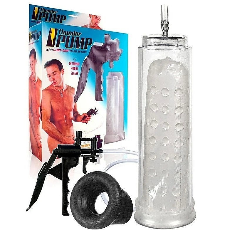 Thunder Pump With Sure Grip Hand Action - Penis Pumps And Stretchers