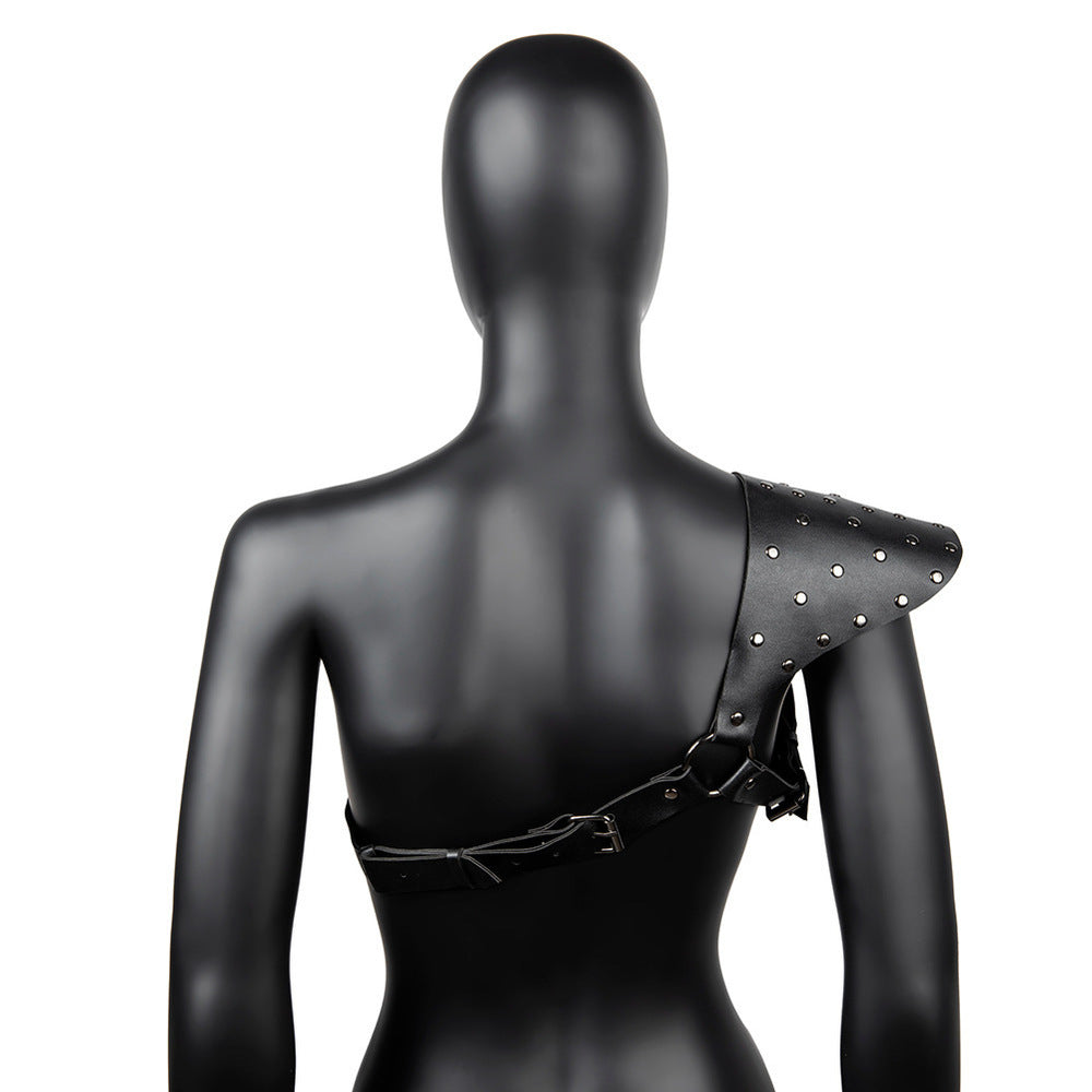 BDStyle One Shoulder Fetish Play Chest Harness - - Cuffs And Restraints