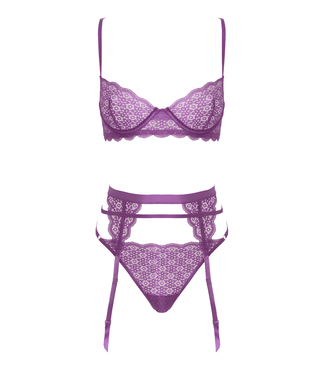 Muse Lingerie Two Piece Bra and Panty Set - Extra Large - Bras and Bra Sets