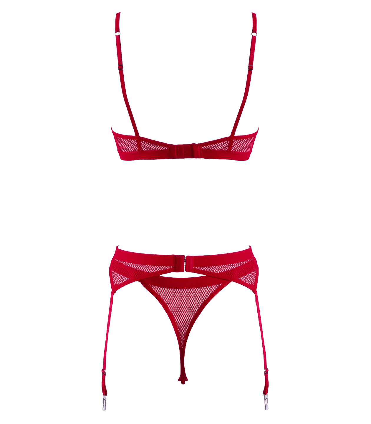 Muse Lingerie Fetish Play Sexy Bra and Panty Set Red - - Her Fetish