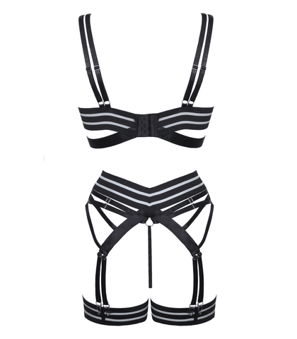 Muse Fetish Play Sexy Womens Lingerie Set Black - Her Fetish