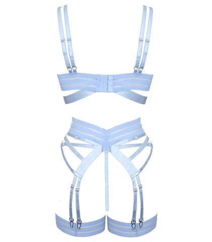 Muse Fetish Play Sexy Womens Lingerie Set Blue - Her Fetish
