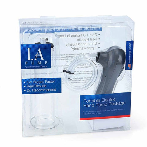 LA Pump Portable Electric Hand Pump Enlarging Package