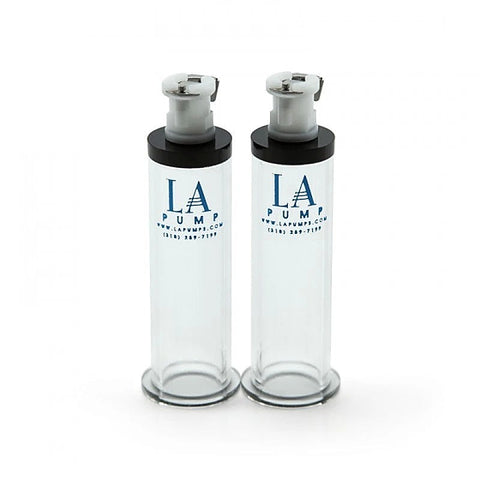 Nipple Enlargement Cylinders Pair Diameter by LA Pumps - Breast and Nipple Toys