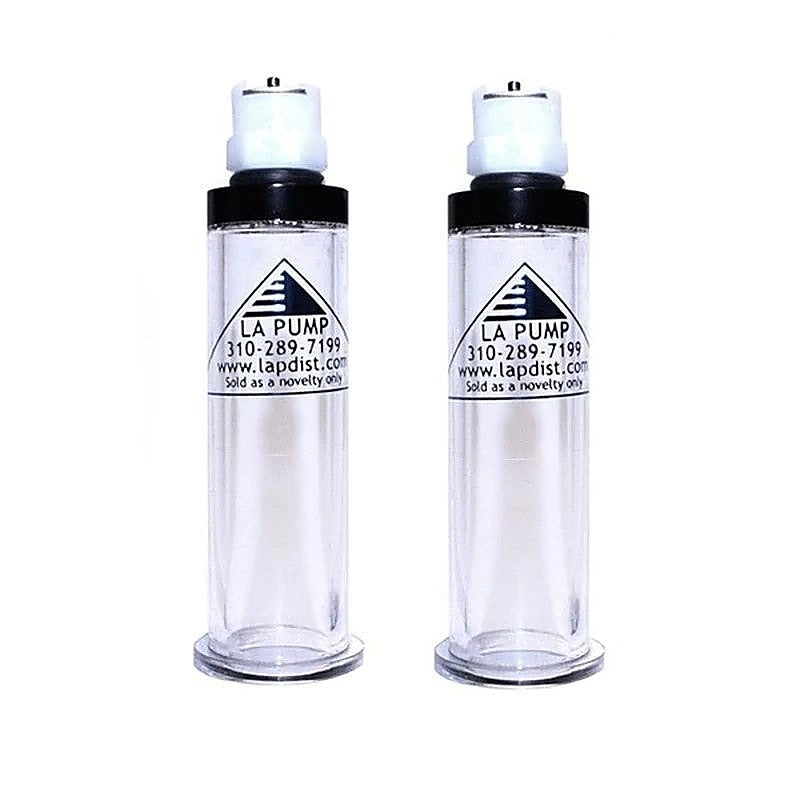 Nipple Enlargement Cylinders Pair Diameter by LA Pumps - Breast and Nipple Toys