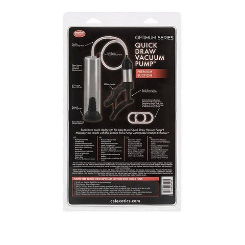 CalExotics Optimum Series Quick Draw Vacuum Penis Pump - Pumps, Extenders and Sleeves
