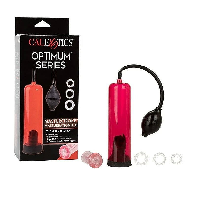 Optimum Series Masturstroke Masturbation Kit - Pumps, Extenders and Sleeves