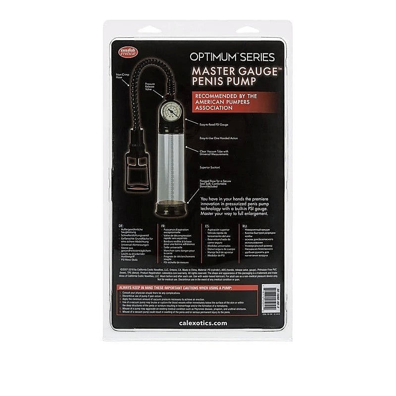 Master Gauge Penis Pump By California Exotics - Pumps, Extenders and Sleeves