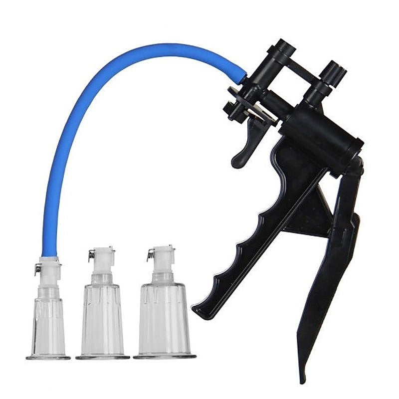 LuvPump Clitoris Enhancement System Set by Shots Toys - Nipple and Clit Clamps