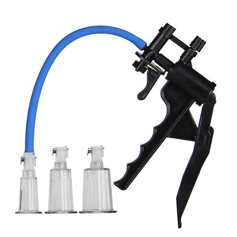 LuvPump Clitoris Enhancement System Set by Shots Toys - Nipple and Clit Clamps
