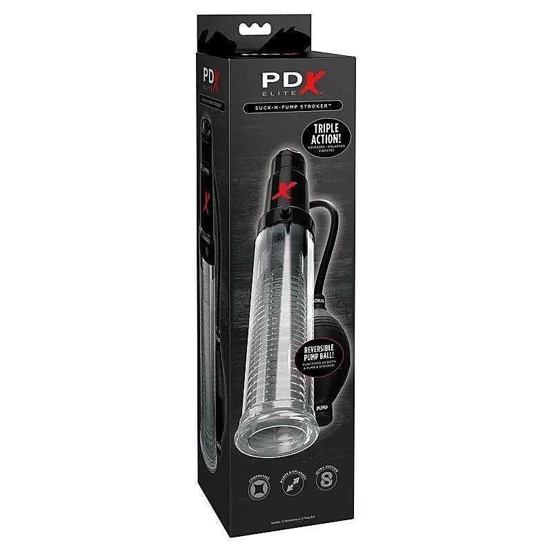 Pdx Elite Suck-N-Pump Vibrating Male Stroker - Pumps, Extenders and Sleeves