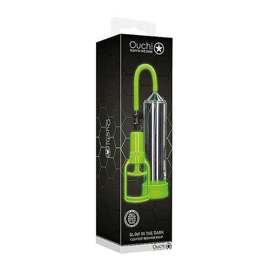 Ouch! Glow In Dark Comfort Beginner Pump By Shots Toys - Pumps, Extenders and Sleeves