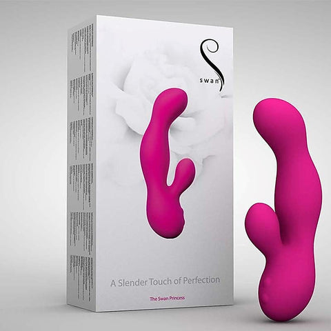 The Swan 4 Princess Rabbit - Dual Motors, Rechargeable, and Travel-Ready - Rabbit Vibrators