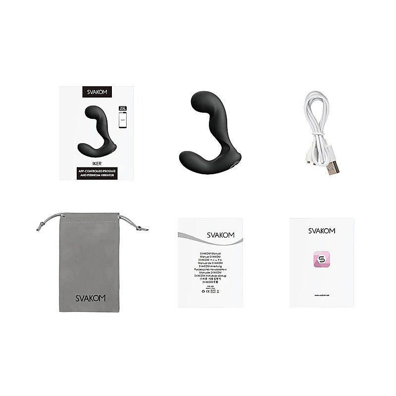 Svakom Iker App Controlled Vibrating Prostate Massager - Luxury Sex Toys