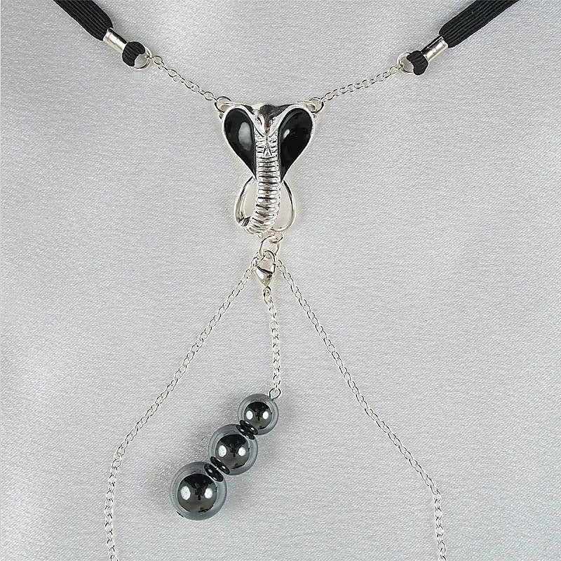 G-String Jewel Sacred Cobra Pleasure By Sylvie Monthule - Luxury Sex Toys