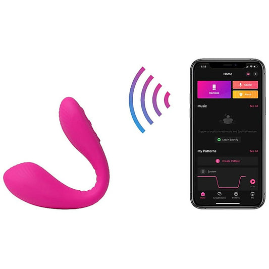 Lovense Dolce Remote Control G Spot and Clitoral Vibrator - Remote Control Vibrators