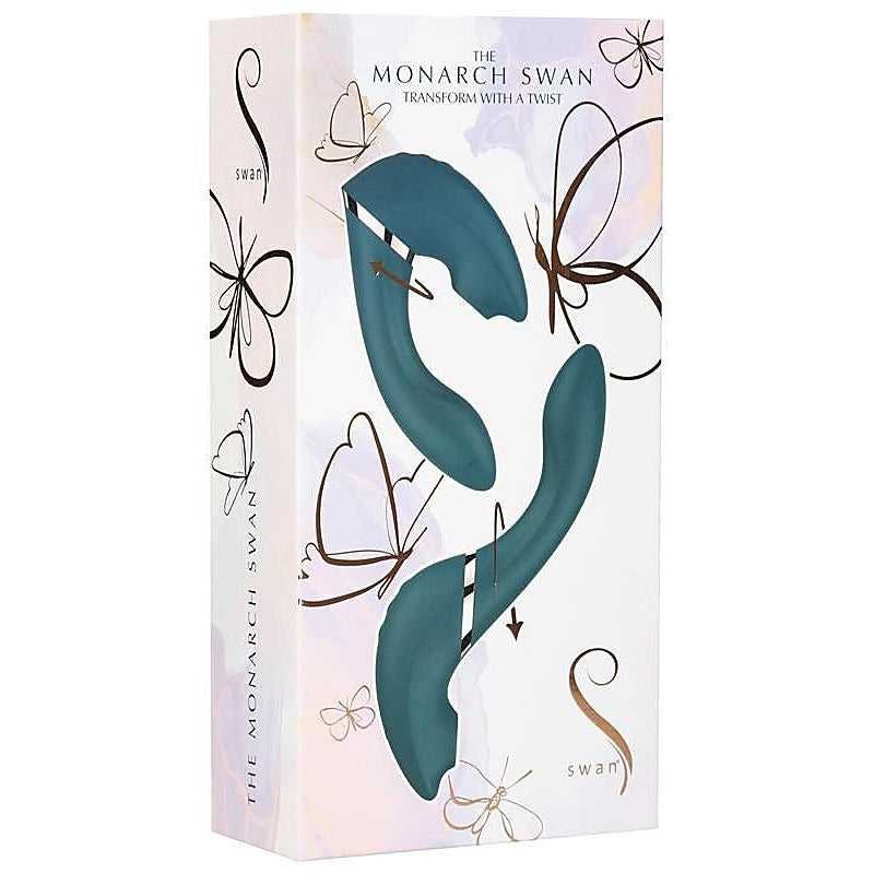 Dual-Stimulation Ecstasy - The Monarch Swan Vibrator - Luxury Sex Toys