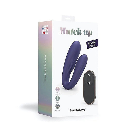 Love to Love Match Up - Dual Stimulation Couples Vibrator - Remote Control Vibrators