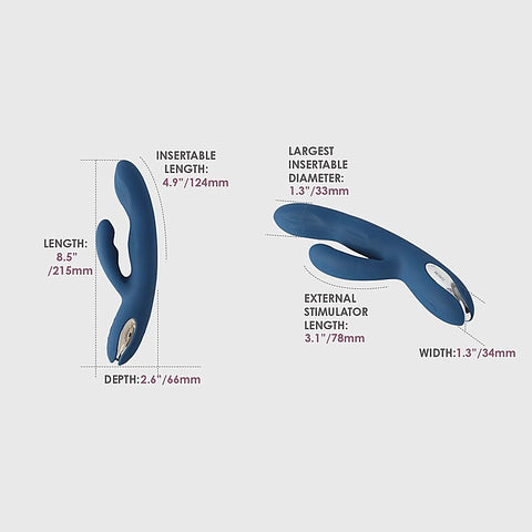 Svakom Aylin Pulsating Dual Headed Rabbit Vibrator - Rabbit Vibrators