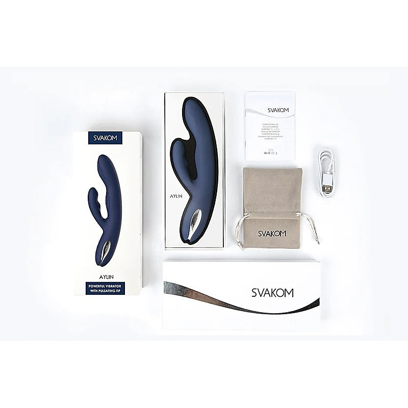Svakom Aylin Pulsating Dual Headed Rabbit Vibrator - Rabbit Vibrators