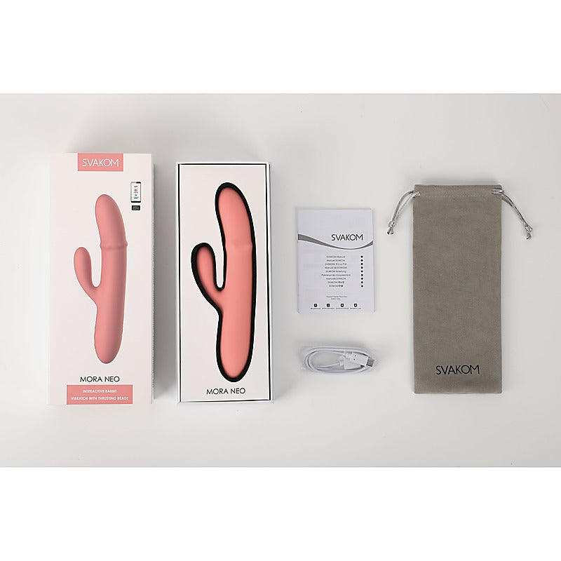 Svakom Mora Neo Rabbit Vibrator With Thrusting Beads - Rabbit Vibrators