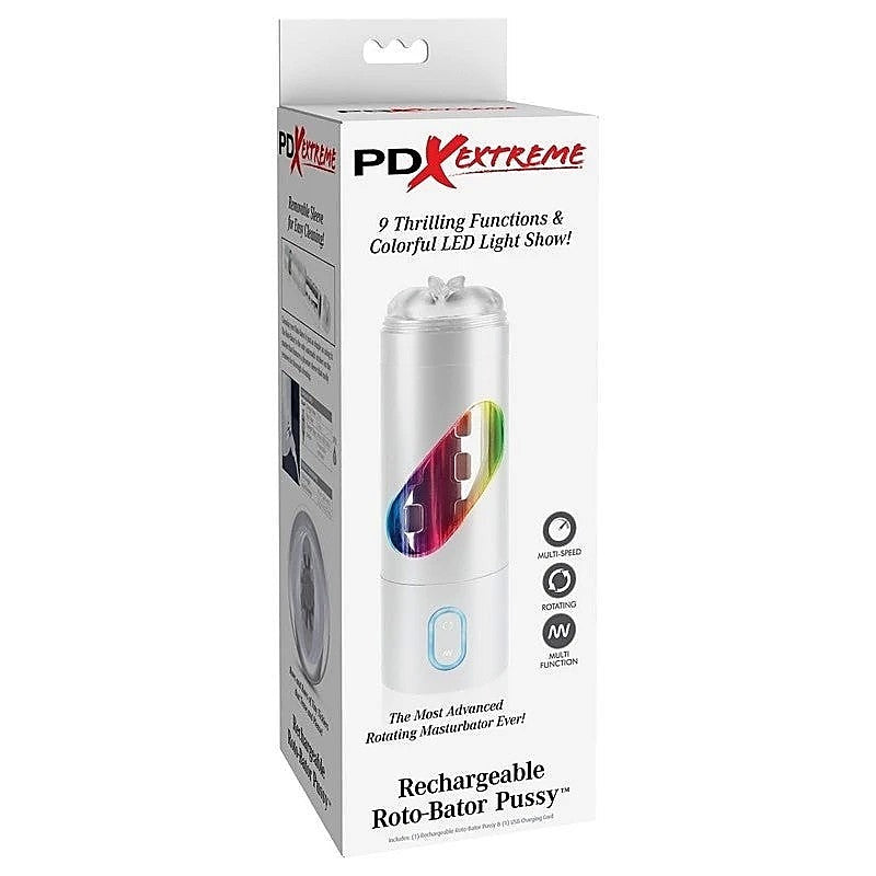 Extreme Rechargeable Roto-Bator Pussy Stroker By Pipedream - Masturbators and Strokers