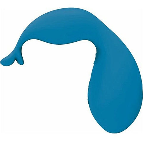 Swan Kiss Teal Vibrator with Squeeze Control - Luxury Sex Toys