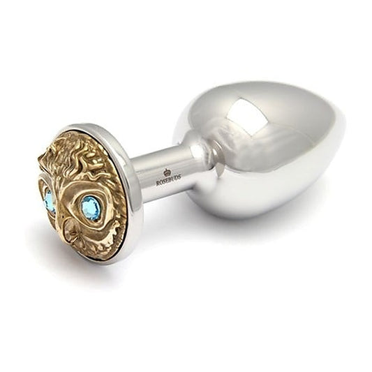 Rosebuds Owl Bronze Medium Plug - Steel Sex Toys