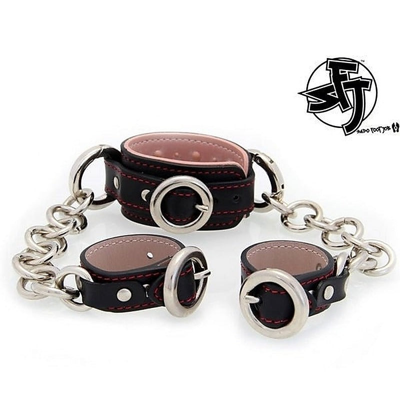 Sado Foot Job Cockring With Chains By Rosebuds Jewelry - Cock Rings