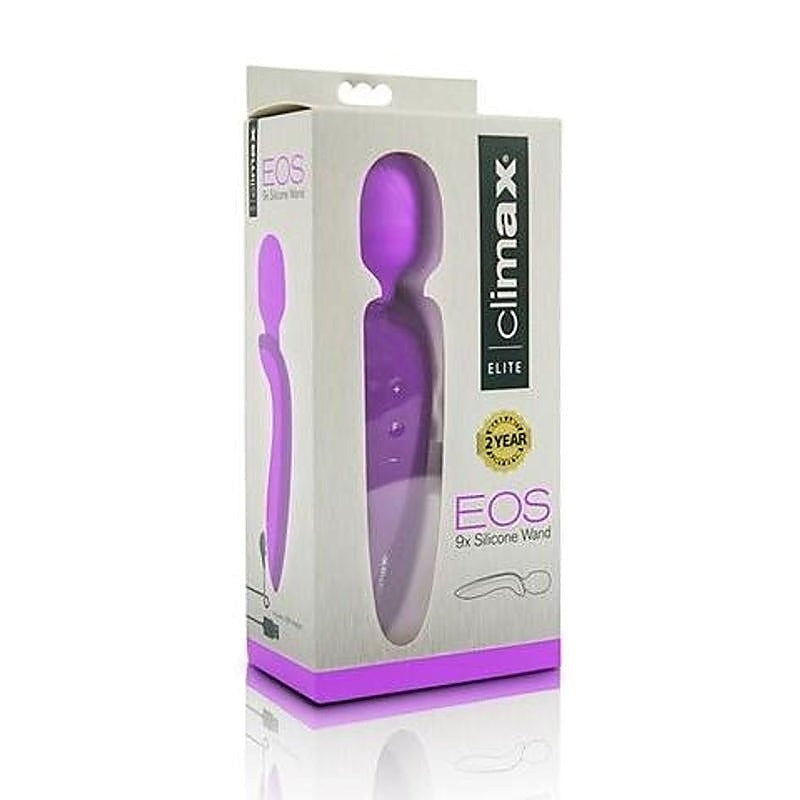 Climax Elite EOS Rechargeable 9x Silicone Wand by Topco - Luxury Sex Toys