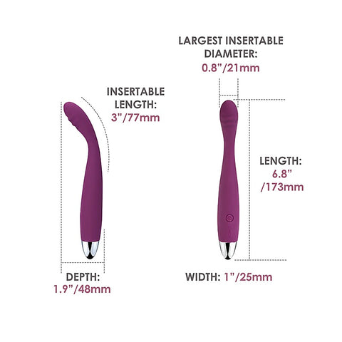 Svakom Cici Slim Flexible Head G-Spot Vibrator - Waterproof Vibrators