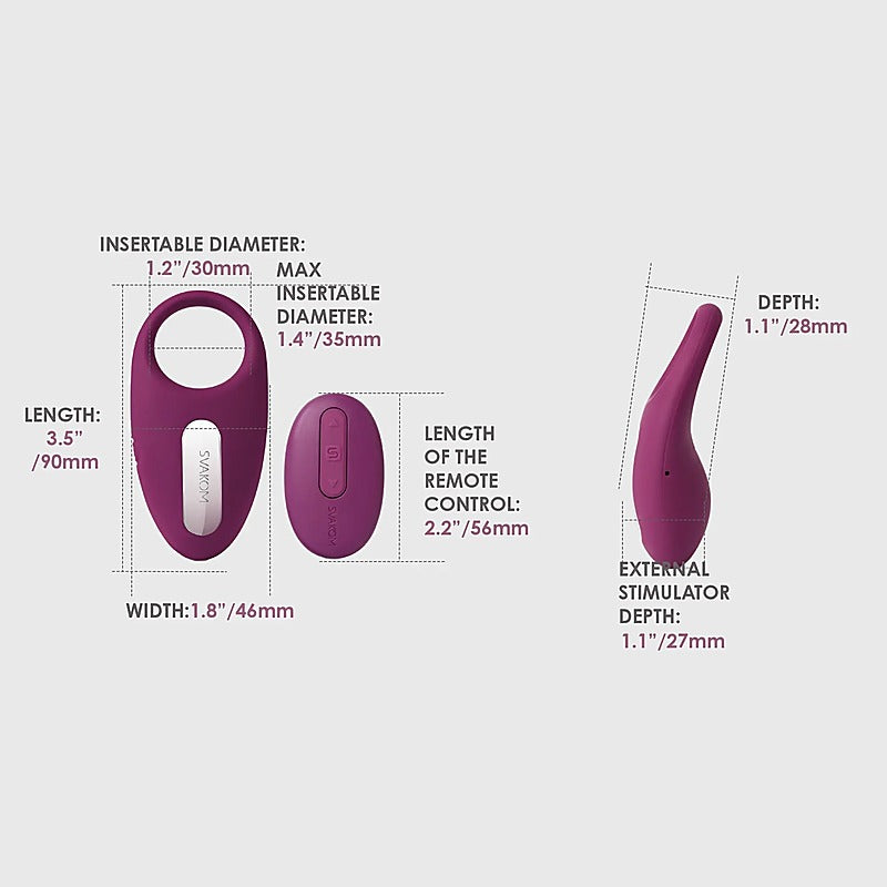 Winni Smart Remote Control Vibrating Cock Ring By Svakom - Vibrating Cock Rings
