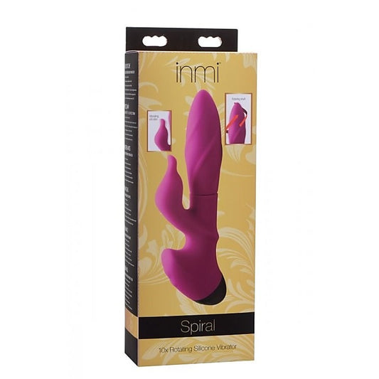 Spiral 10x Rotating Silicone Vibe - Rabbit Vibrators