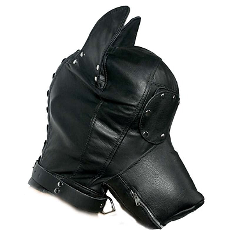Ultimate Leather Dog Hood - Bondage Hoods