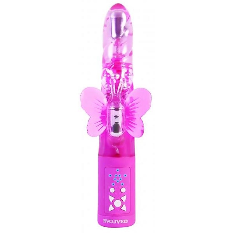 Dream Makers Menage a trois Butterfly Vibrator - Rabbit Vibrators