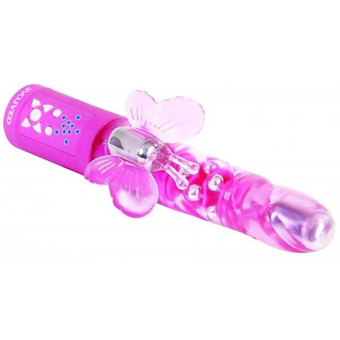 Dream Makers Menage a trois Butterfly Vibrator - Rabbit Vibrators
